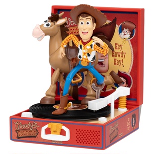 预定野兽王国迪士尼玩具总动员警长胡迪红心马唱片机手办潮玩礼物