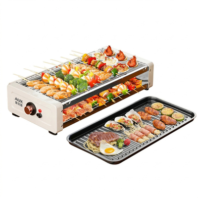 奥克斯电烧烤炉家用双层多功能
