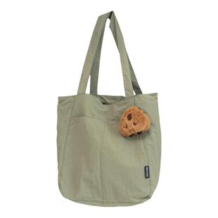 日系ins风简约休闲帆布包包女 大容量托特包学生党轻便通勤单肩包