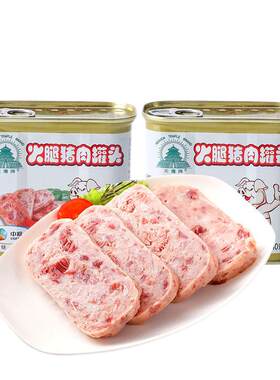 天坛小白猪火腿猪肉罐头340g