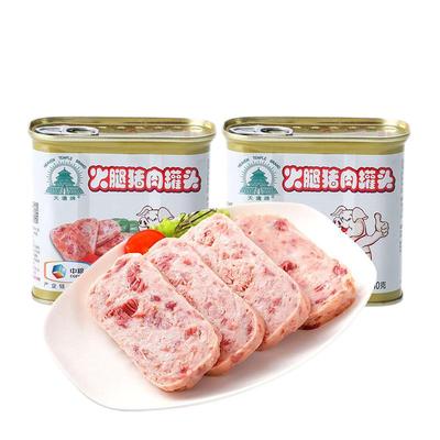 天坛小白猪火腿猪肉罐头340g