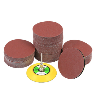 3寸植绒砂纸电钻打磨玻璃抛光神器75mm砂纸盘自粘式木工沙纸磨片