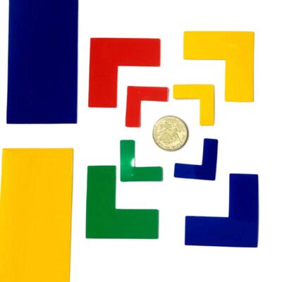 光面PVC材质L型四角定位贴易清洁