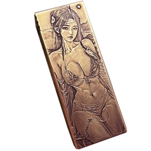 煤油打火机油防风打火机新款高颜值侧滑轮双孔黄铜战壕煤油打火机