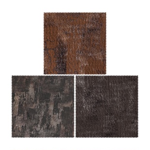 复古做旧块面斑驳烫金漆皮布料再造肌理无弹针织底服装设计师面料