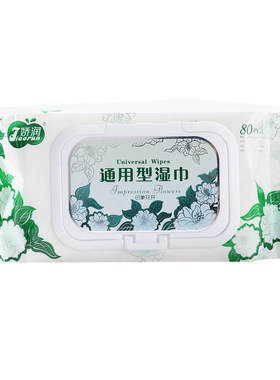 娇润大包通用皮肤清洁湿巾80片