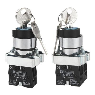 二档钥匙选择开关XB2ZB2-BE101C