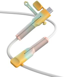 数据线保护套防折断充电口保护套缠绕接头适用苹果华为vivo三星iphone小米oppo安桌防断裂收纳绕线器新款双头