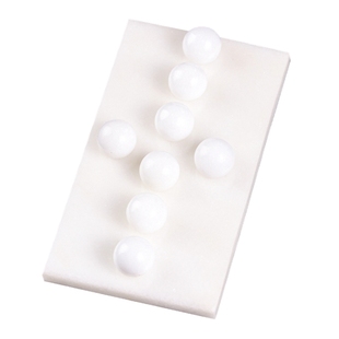 八粒白石春阵白玉小球白色物件装饰品摆件客厅办公室苏民峰