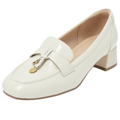 粗跟乐福鞋康莉小皮鞋百搭