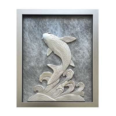 电表箱装饰画高端立体画现代轻奢画配电箱画电闸盒遮挡画鱼跃龙门