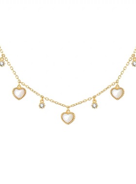 sherain密语白贝母滚珠吊坠项链