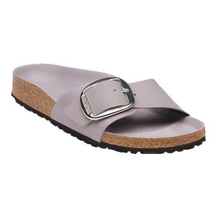 BIRKENSTOCK勃肯德国进口新品大扣女款牛皮革漆皮Madrid单带拖鞋