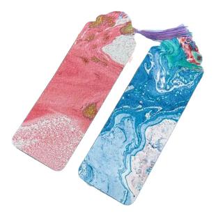 漂漆书签diy漆画非遗手工大漆水拓空白卡片手绘宣纸双面漆书签中国风书法卡纸文创书签纸漆扇全套油漆材料包