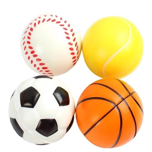 海绵球类儿童玩具幼儿园10厘米皮球软实心弹力球大号篮球足球网球