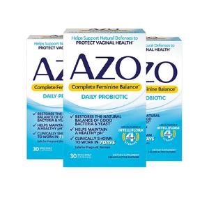 AZO女性益生菌私护花园健康护理口服30粒*3 乳酸杆菌
