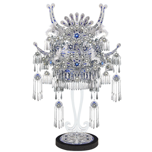 【非遗】拼酷苗银冠饰3D立体拼图国风收藏金属拼装模型情人节礼物