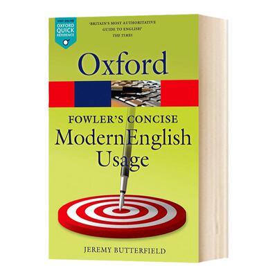 牛津福勒的简明现代英语运用词典 Fowler's Concise Dictionary of Modern English Usage 英文原版进口工具书 英文原版英语书籍