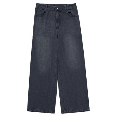 小众直筒BF中性风休闲牛仔裤秋冬