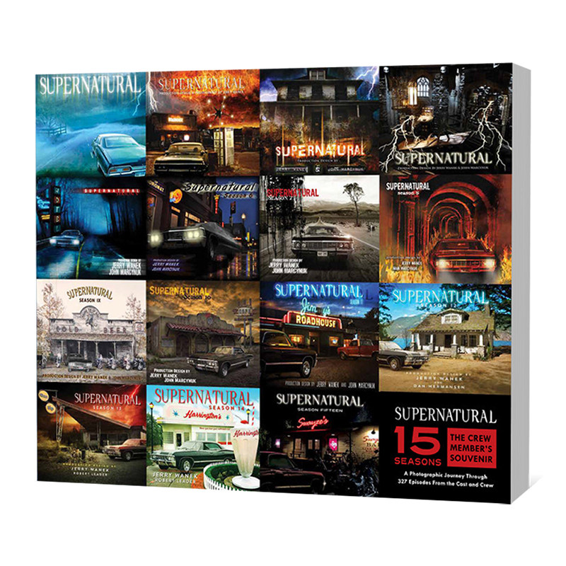 现货英文原版 Supernatural 15 Seasons: The Crew Member's Souvenir 邪恶力量15季幕后摄影全纪录  美剧周边 全15季主创纪念画册