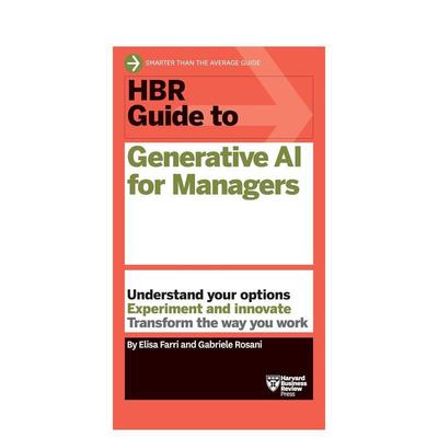 【预售】【哈佛商业评论指南系列】生成式人工智能管理指南 HBR Guide to Generative AI for Managers 原版英文社会科学