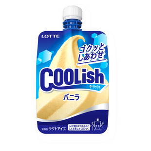 日本乐天coolish香草味吸吸冰夏日劲爽可喝的冰淇淋咖啡巨峰蜜瓜