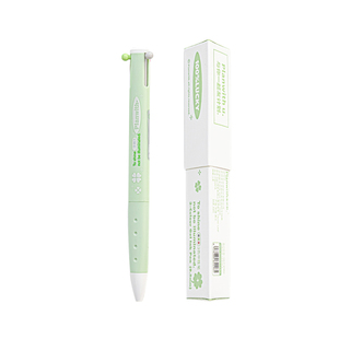 Planwith四叶草三色笔做笔记专用高颜值ins风多色合一中性笔按动