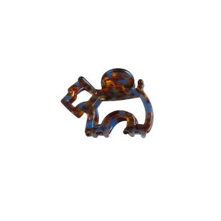 刘亦菲同款醋酸小狗抓夹半扎发抓夹后脑勺鲨鱼夹高级感发量少夹子