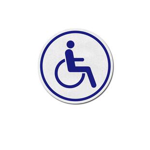 残疾人专用车残障车标驾驶 无障碍汽车标志反光汽车贴纸后玻璃贴