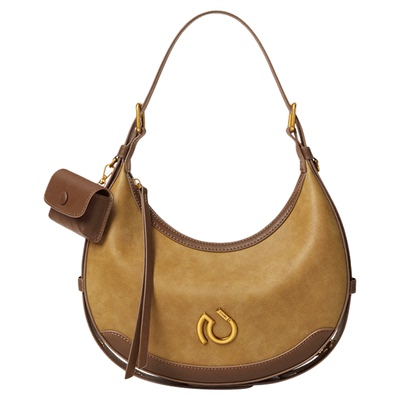 Cnoles蔻一弦月包包女2025新款通勤斜挎包高级感单肩腋下包包秋冬