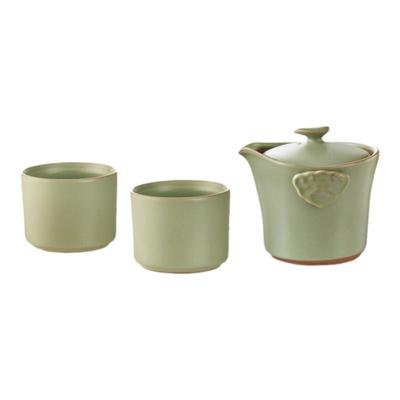 东道汝窑高档茶具如意侧杯