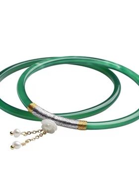 古觉甜美女玉髓古风叮当镯