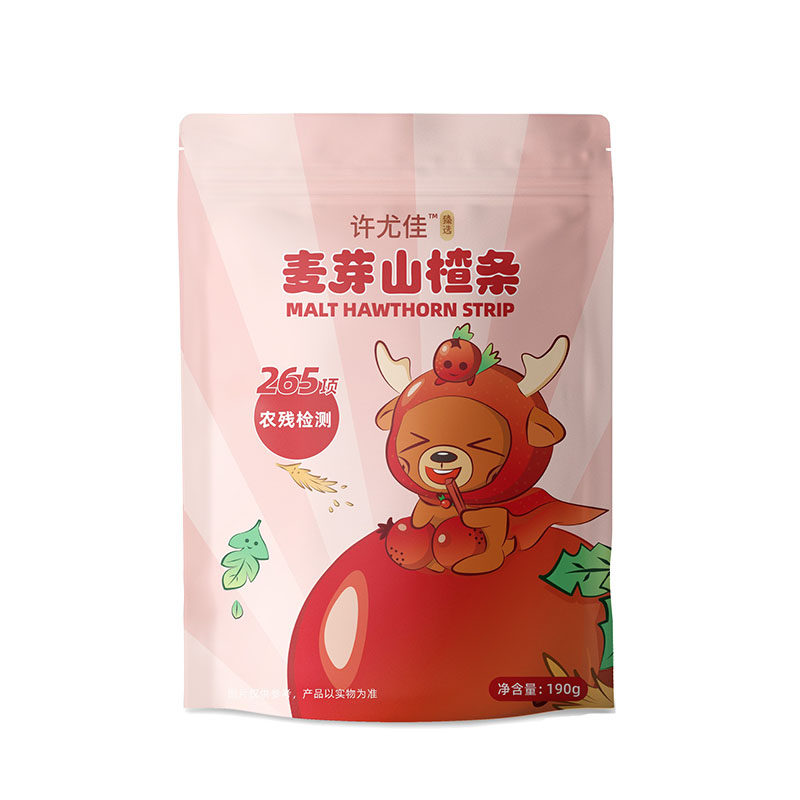 许尤佳麦芽山楂条山东特产无添加山楂干宝宝零食新鲜天然独立包装