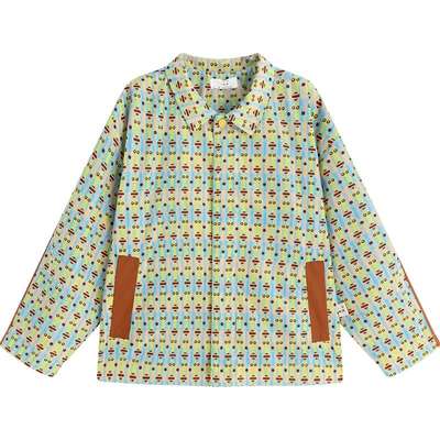 播broadcute童装休闲外套秋季新款男童女童时尚翻领口袋KEQ3W450