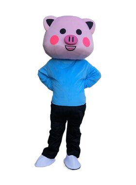 动物小猪卡通人偶玩偶演出动漫服