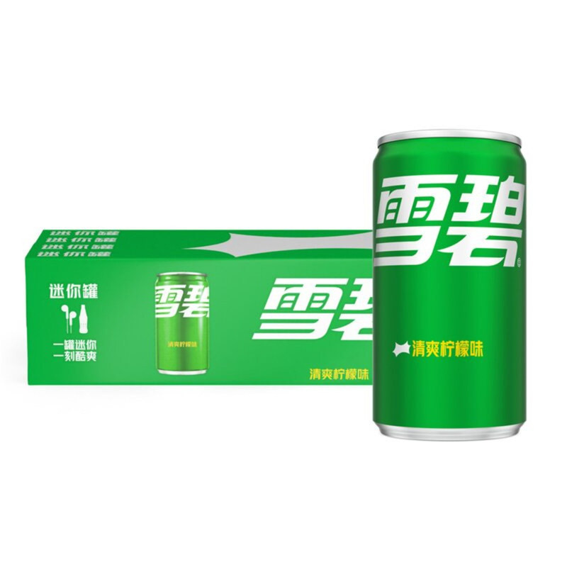 雪碧迷你罐装200ml柠檬味雪碧