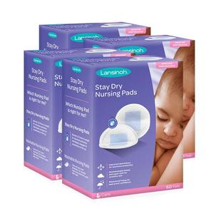 Lansinoh/兰思诺进口防溢乳垫 一次性轻薄干爽透气防渗乳贴60片*4