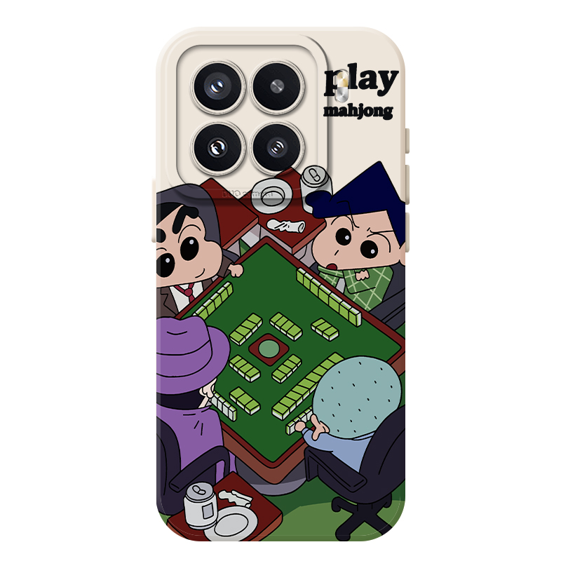 蜡笔小新手机壳适用小米17打麻将14红米k80/note15/k70至尊版turbo4pro/k60/civi5pro/k40/13ultra/k50/12/10