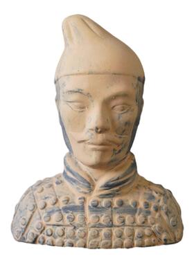 北欧陶土兵马俑装饰摆件