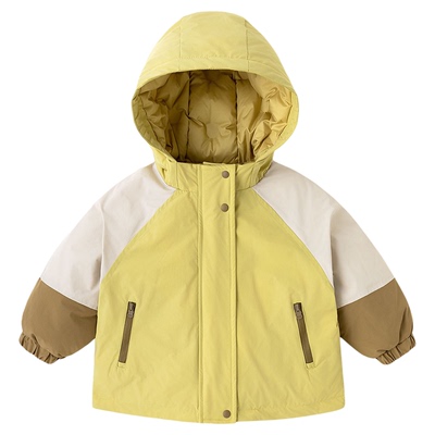 嘟嘟家儿童羽绒服秋冬短款男童防寒服冬季连帽宝宝冬装上衣保暖潮