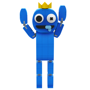 彩虹朋友怪物系列后室暗房模型摆件颗粒拼装积木MOC益智儿童玩具