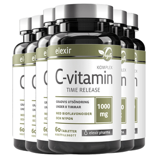 【6瓶装】Elexir针叶樱桃vc天然无糖维C片成人儿童槲皮素1000mg