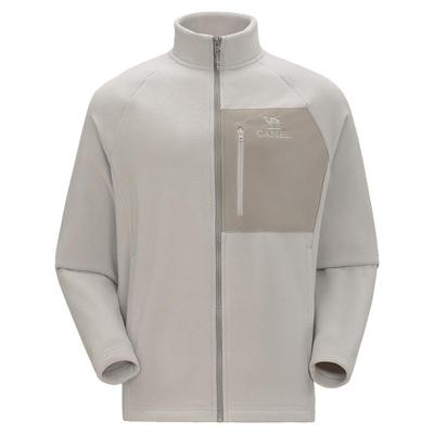 骆驼男装抓绒衣男款摇粒绒夹克外套户外登山保暖2025新款休闲加厚