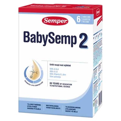 森宝进口盒装2段800g配方奶粉