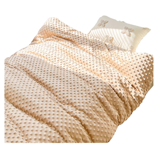 洁梦雅豆豆绒被套单件冬季加厚1.5米1.8m单人双人加绒被罩定制