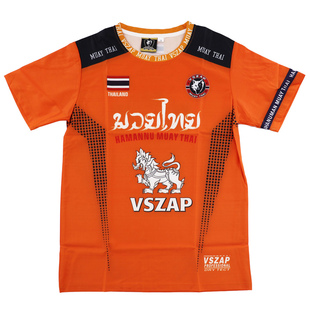 VSZAP泰国MMA泰拳运动拳击服短袖T恤男UFC夏速干搏击健身比赛格斗
