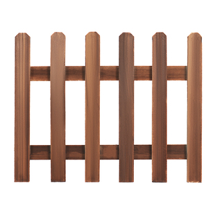 花坛花园户外碳化防腐木栅栏围栏幼儿园阳台庭院装饰实木篱笆护栏