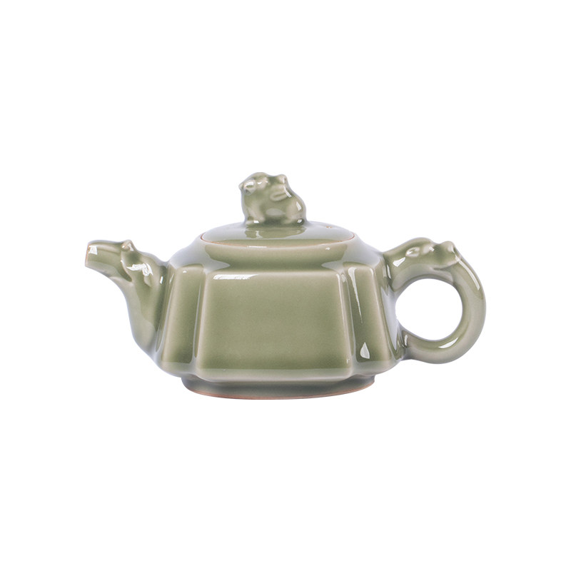 龙泉青瓷中式仿古手工茶壶
