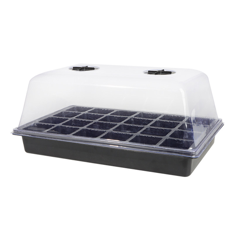 育苗盒高盖24孔扦插盆植物育苗盘穴盘种植塑料秧盘播种育苗盆蔬菜
