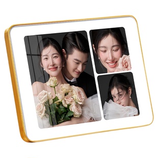 婚纱照相框摆台定制加打印洗照片相片制作成多宫格结婚照相框纪念